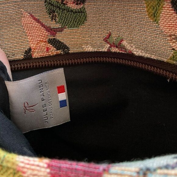 Jules Pansu Paris Tapesty Cosmetic Make-Up Pouch - Picture 7 of 9